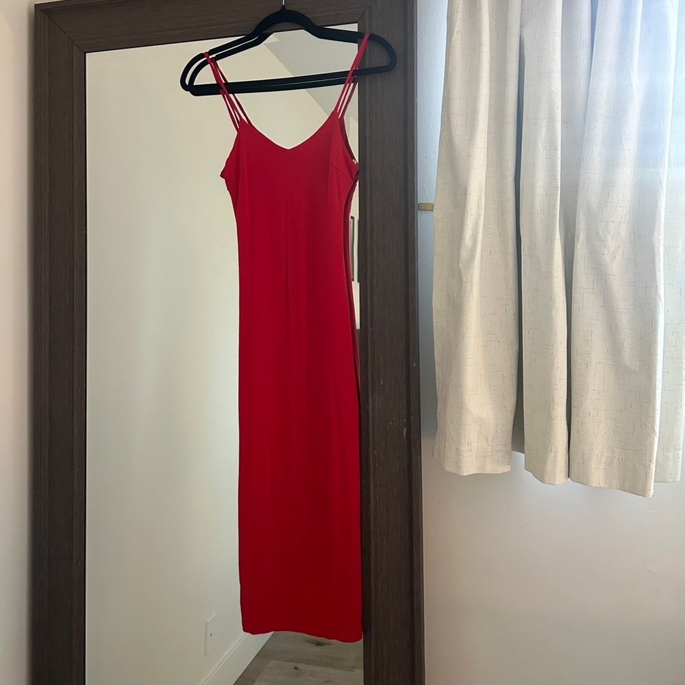 Red Maxi Dress - XS